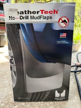 WeatherTech No-Drill MudFlaps - FRONT Black